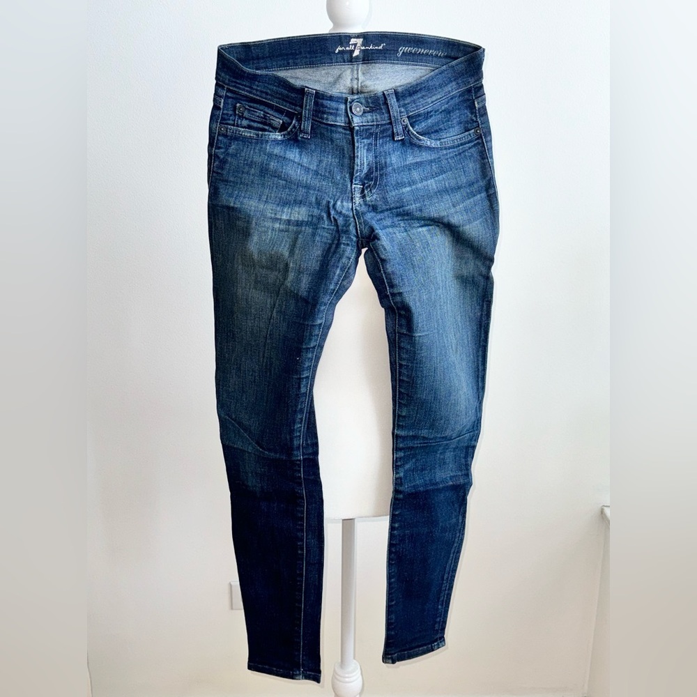 7 For All Mankind Gwenevere Cropped Skinny Jeans Size 25